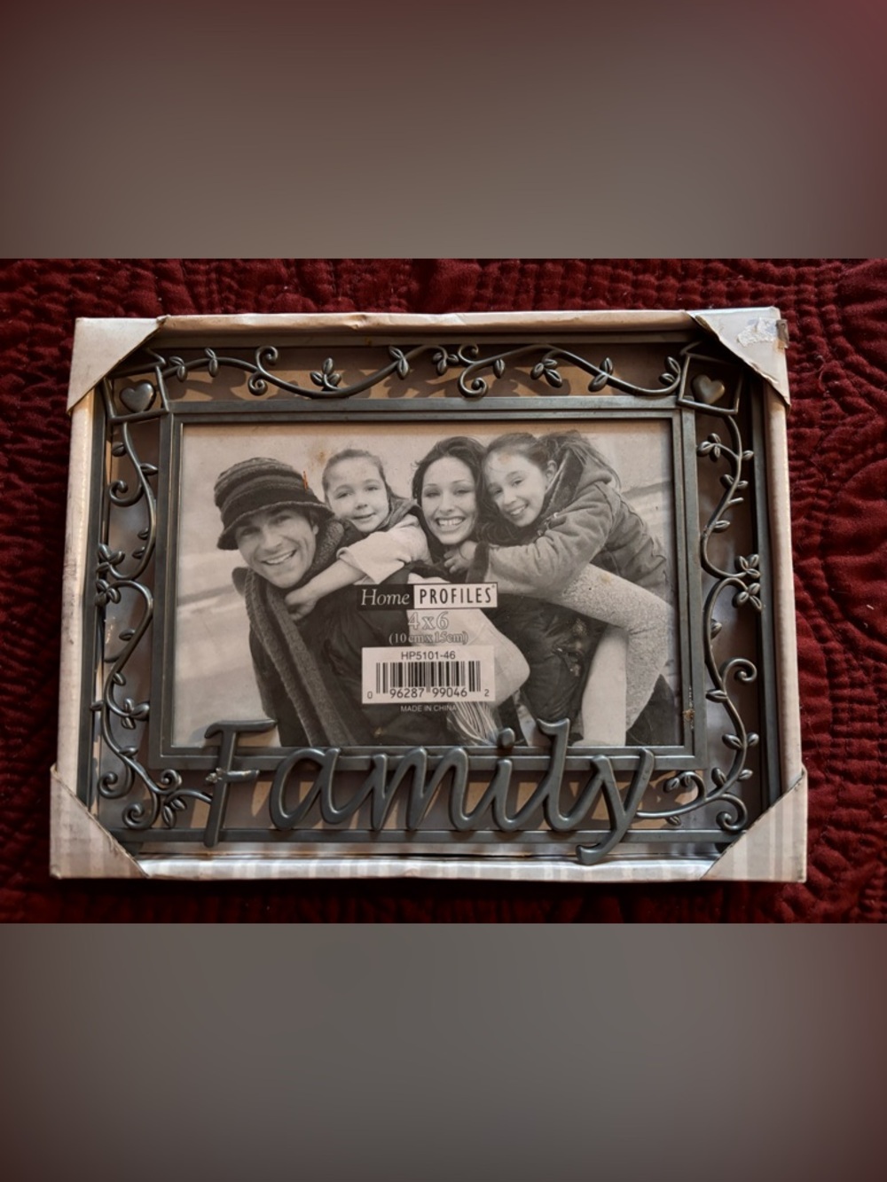 '🌷5/$10🌷 Family' Decorative Photo Frame in Black